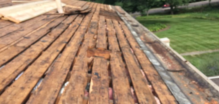 Severely Damaged Roof Repair